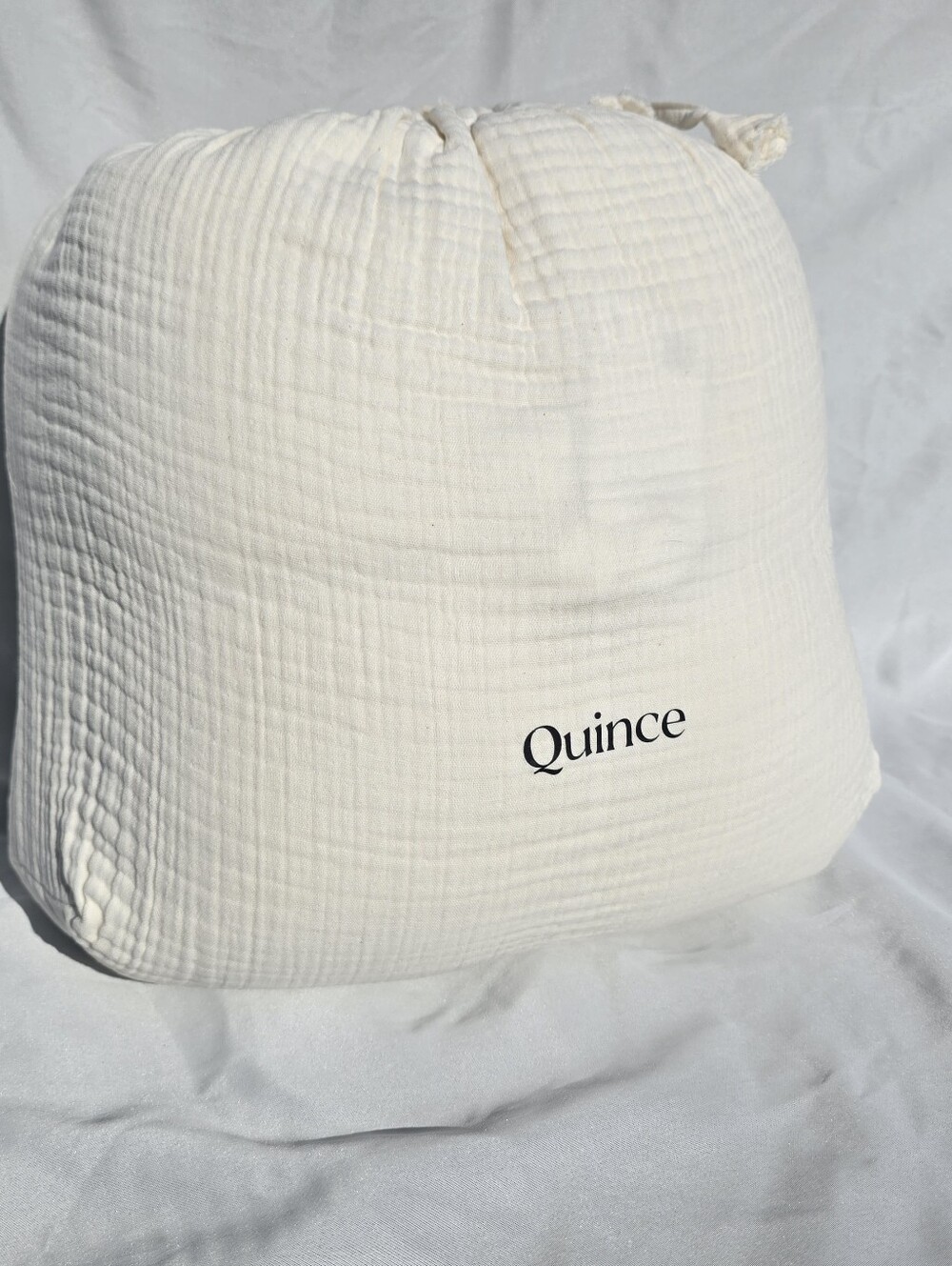 Quince Organic Cotton Airy Gauze DUVET COVER SET King/Cal King Undyed 2 Shams